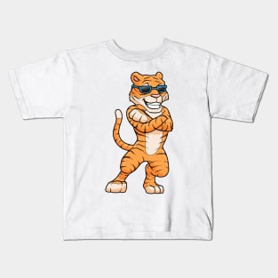 Cool tiger with sunglasses Kids T-Shirt